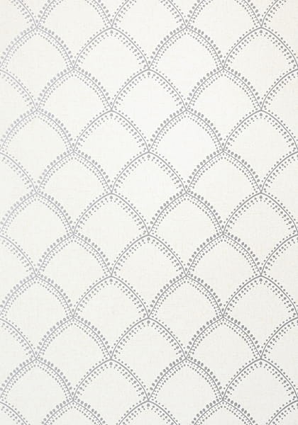 Tapeta Thibaut Anna French Burmese Srebro, Ecru