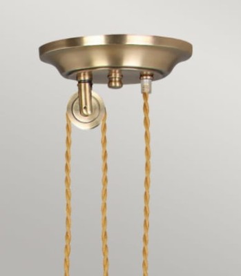 Lampa Sufitowa, Wisząca Provence Up&Down Mosiądz 37x37x23cm 3