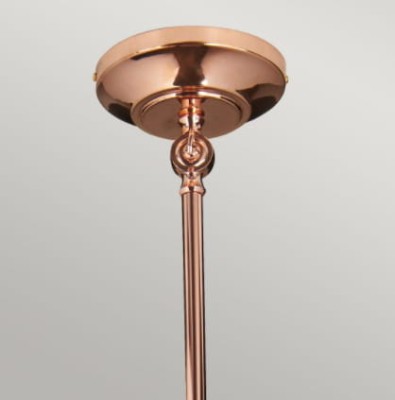 Lampa Sufitowa, Wisząca Provence S Miedź 30x30x18cm 3