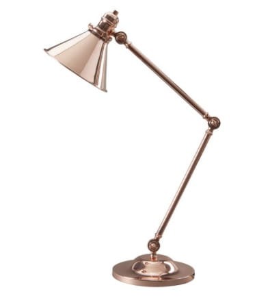 Lampa Stołowa Provence Miedź 28x22x66cm