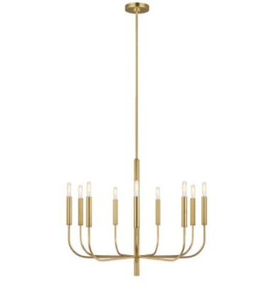 Lampa Sufitowa, Wisząca Brioni Mosiądz 76x65cm