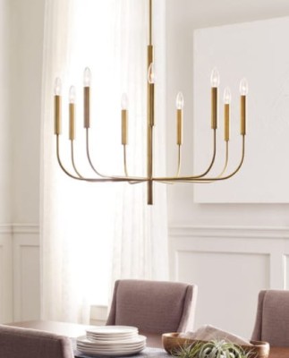 Lampa Sufitowa, Wisząca Brioni Mosiądz 76x65cm 3