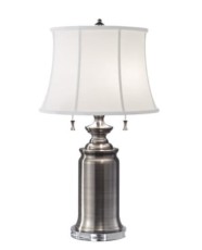Lampa Stołowa Wilington Nikiel, Biały 41x41x69cm