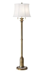 Lampa Podłogowa Wilington Mosiądz Wys. 156cm