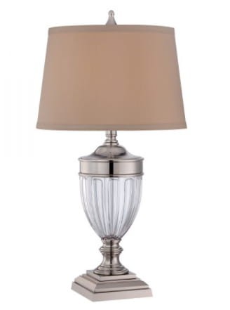Lampa Stołowa Minosa Nikiel, Beż 43x43x80cm