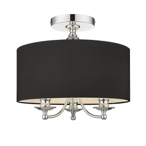 Stylowy Plafon Volare Libero Chrom, Czarny 40x40x37cm