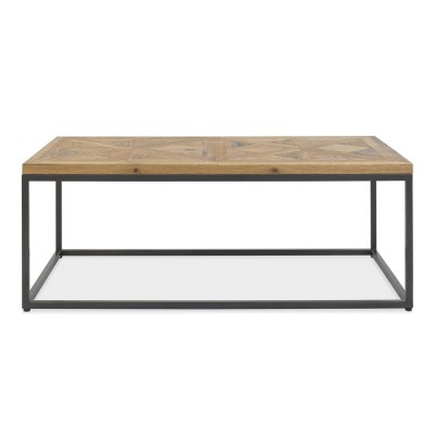 Stolik Kawowy Indus Stal Drewno 114x60x42cm 3