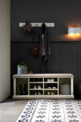 Szafka Drewniana na Buty Dorset Laura Ashley Biała 120x46x55cm 5