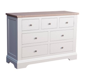 Komoda Drewniana Dorset Laura Ashley Biała 124x45x88cm