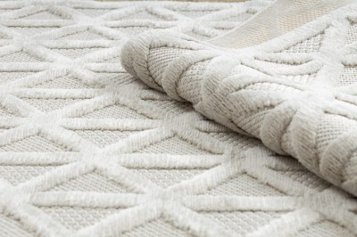 Dywan Santi Sznurkowy Geometryczny Beżowy - Różne Rozmiary 14