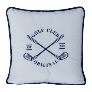 Poduszka Haftowana Dekoracyjna Golf - Różne Kolory Tkanin