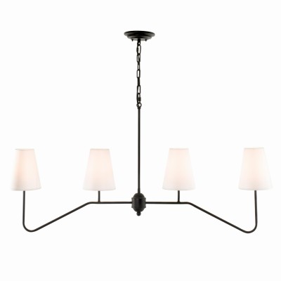 Lampa Sufitowa  w Stylu Modern Farmhouse Czarna Szer. 115cm 3