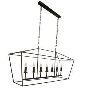 Lampa Sufitowa w Stylu Farmhouse Geen XL Czarna