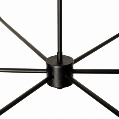 Efektowny Żyrandol Cheel Czarny Śr. 90cm 7