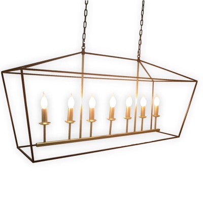 Lampa Sufitowa w Stylu Farmhouse Geen XL Czarno Złota 3