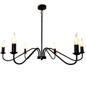 Żyrandol w Stylu Farmhouse Hesso Czarny Śr. 97cm
