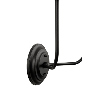 Kinkiet  w Stylu Modern Farmhouse Slim Podwójny Czarny Wys. 41cm 6