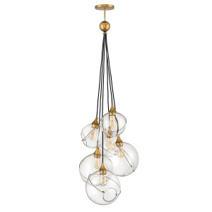 Lampa Sufitowa Lucerna, Złota 146,4x58,9x230,2cm