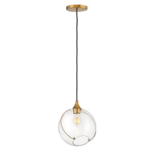 Lampa Sufitowa Lucerna Pojedyncza, Złota 32,8x27,4x329,8cm