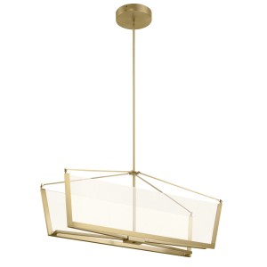 Lampa Sufitowa Caltanis, Złota 38,5x96,7x30x169,7cm