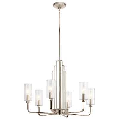Lampa Sufitowa Perugia, Żyrandol Nikiel 52,6x68,6x169,8cm 2