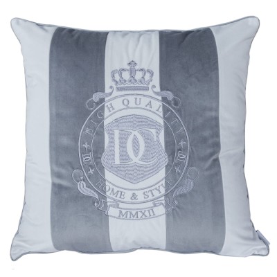 Poduszka Haftowana Dekoracyjna Velvet Premium Design w Pasy - Różne Kolory Tkanin 2