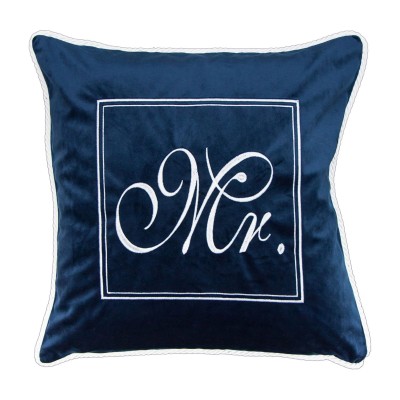 Poduszka Haftowana Dekoracyjna Dla Niego - Różne Kolory Tkanin 2