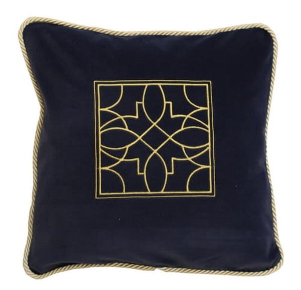 Poduszka Haftowana Dekoracyjna Velvet Art Deco - Różne Kolory Tkanin