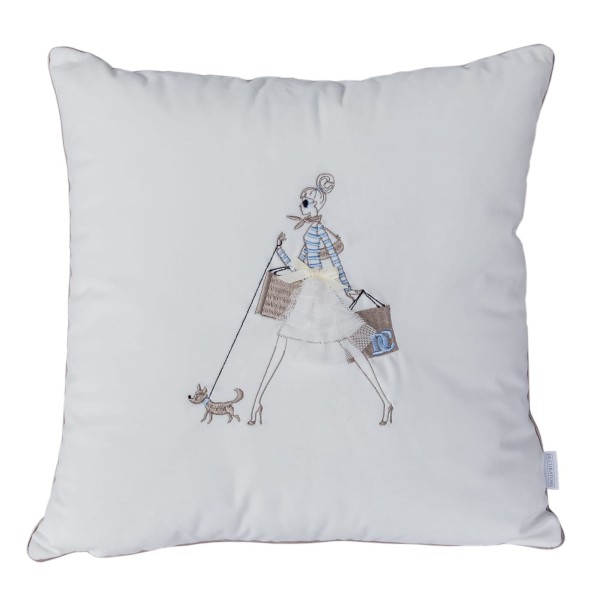 Poduszka Haftowana Dekoracyjna Fashion - Różne Kolory Tkanin