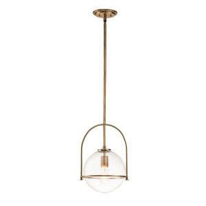 Lampa Sufitowa Pesaro, Przeźroczysta Mosiądz 43,3x28,9x129,4cm