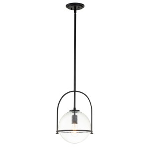 Lampa Sufitowa Pesaro, Przeźroczysta Czarna 43,3x28,9x129,4cm