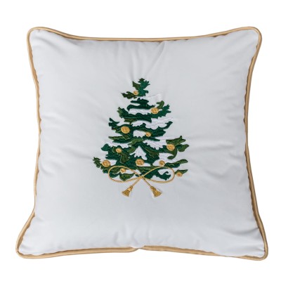 Poduszka Haftowana Dekoracyjna Christmas Tree - Różne Kolory Tkanin 2