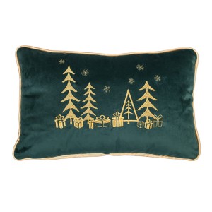 Poduszka Haftowana Dekoracyjna Christmas Trees - Różne Kolory Tkanin