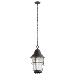 Lampa Zewnętrzna Wisząca Avera Cynk 22x22x45,7cm
