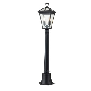 Lampa Zewnętrzna Stojąca Ostuni Czarna 20,3x20,3x110,2cm