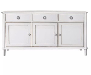 Komoda Drewniana z Szufladami Henshaw Laura Ashley Jasnoszara II 158x47x80cm