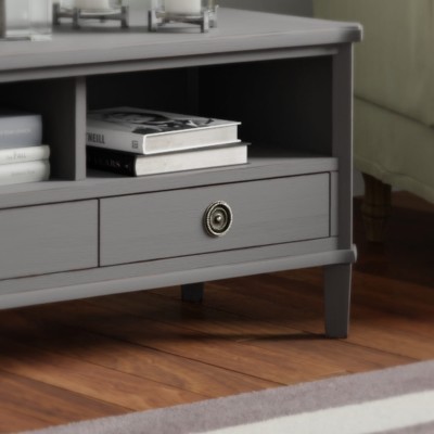 Stolik Drewniany RTV Henshaw Laura Ashley Szary 155x45x50cm 4