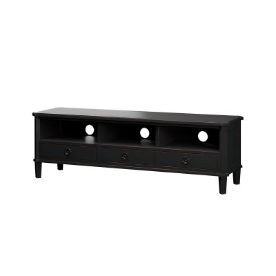 Stolik Drewniany RTV Henshaw Laura Ashley Czarny 155x45x50cm 7