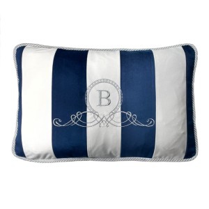 Poduszka Haftowana Dekoracyjna Velvet Monogram Premium - Różne Kolory Tkanin