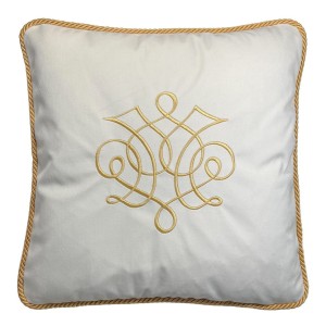 Poduszka Haftowana Dekoracyjna Velvet Ornament II - Różne Kolory Tkanin