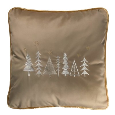 Poduszka Haftowana Dekoracyjna Christmas Trees- Różne Kolory Tkanin 2