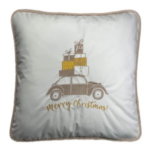 Poduszka Haftowana Dekoracyjna Christmas Car- Różne Kolory Tkanin