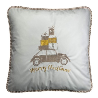 Poduszka Haftowana Dekoracyjna Christmas Car- Różne Kolory Tkanin 2