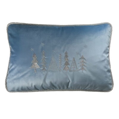 Poduszka Haftowana Dekoracyjna Christmas Trees - Różne Kolory Tkanin