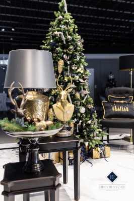 Poduszka Haftowana Dekoracyjna Christmas Bear - Różne Kolory Tkanin 3