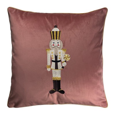 Poduszka Haftowana Dekoracyjna Dziadek do Orzechów - Różne Kolory Tkanin 2