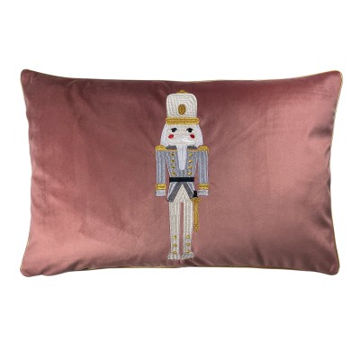 Poduszka Haftowana Dekoracyjna Dziadek do Orzechów - Różne Kolory Tkanin 2