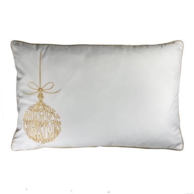 Poduszka Haftowana Dekoracyjna Christmas Ball - Różne Kolory Tkanin 2