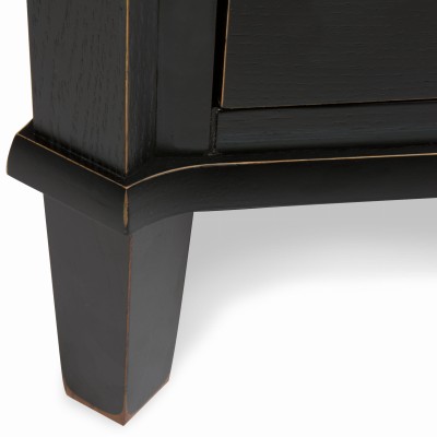 Wąska Stylowa Witryna Czarna Henshaw Laura Ashley 67x42x160cm 5