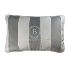 Poduszka Haftowana Dekoracyjna Velvet Premium Design w Pasy - Różne Kolory Tkanin